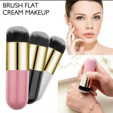 New 2023 Chubby Pier Foundation Brush Flat Cream Makeup Brushes Professional Cosmetic Make-up Brush